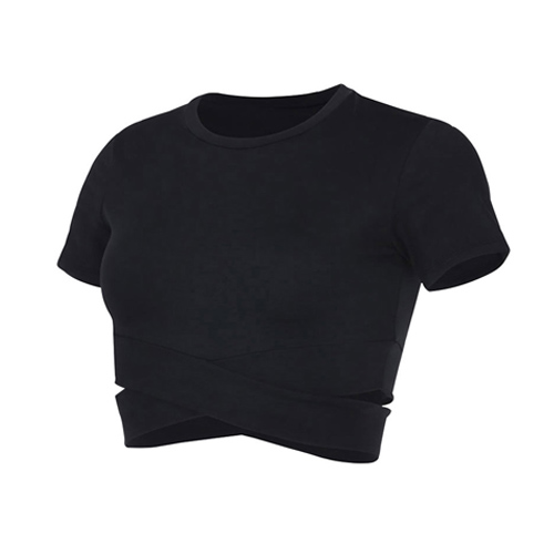 VERTVIE Tight Seamless Yoga Shirts Women Short Sleeve Cropped Gym Tops Fitness Woman Running Workout Sport T-Shirts Sports Wear